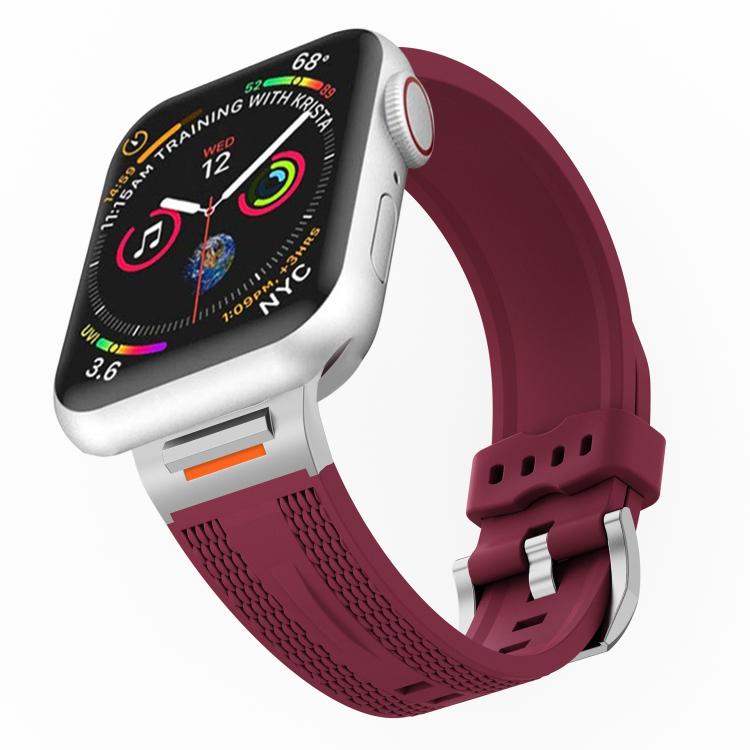 For Apple Watch 42mm / 41mm / 40mm / 38mm Tuobuzhe Woven Texture Silicone Watch Band