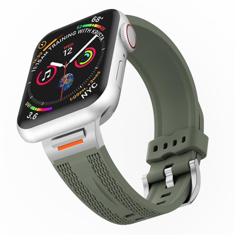 For Apple Watch 42mm / 41mm / 40mm / 38mm Tuobuzhe Woven Texture Silicone Watch Band