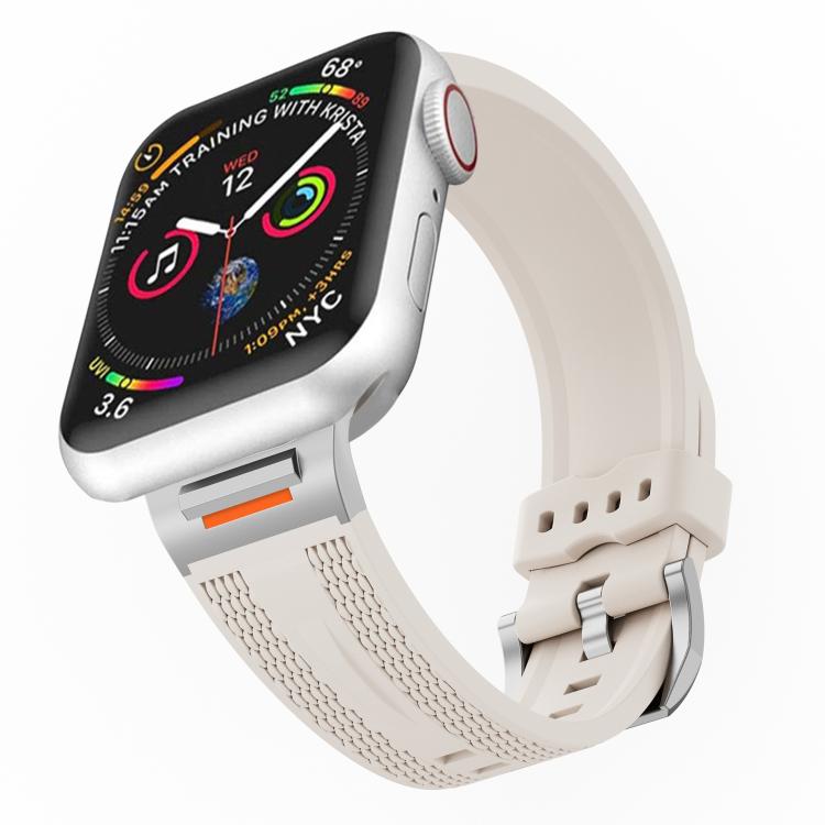 For Apple Watch 42mm / 41mm / 40mm / 38mm Tuobuzhe Woven Texture Silicone Watch Band