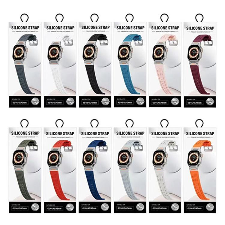 For Apple Watch 42mm / 41mm / 40mm / 38mm Tuobuzhe Woven Texture Silicone Watch Band