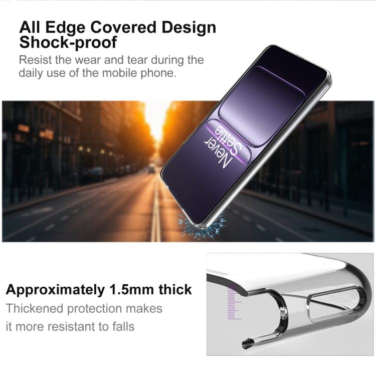 For OnePlus Ace 5 Racing / Nord CE5 IMAK UX-10 Series Transparent Shockproof TPU Phone Case - Transparent