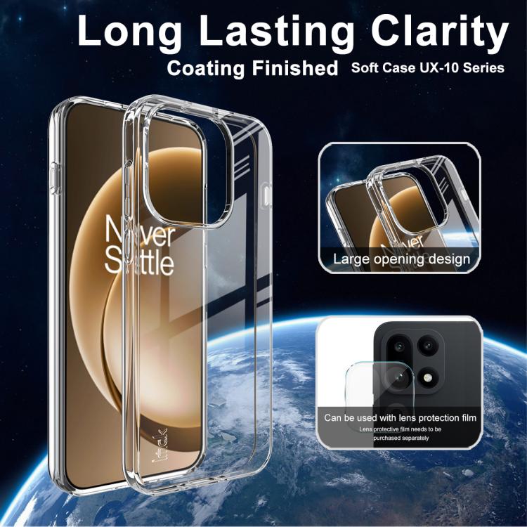 For OnePlus 15 IMAK UX-10 Series Transparent Shockproof TPU Phone Case - Transparent