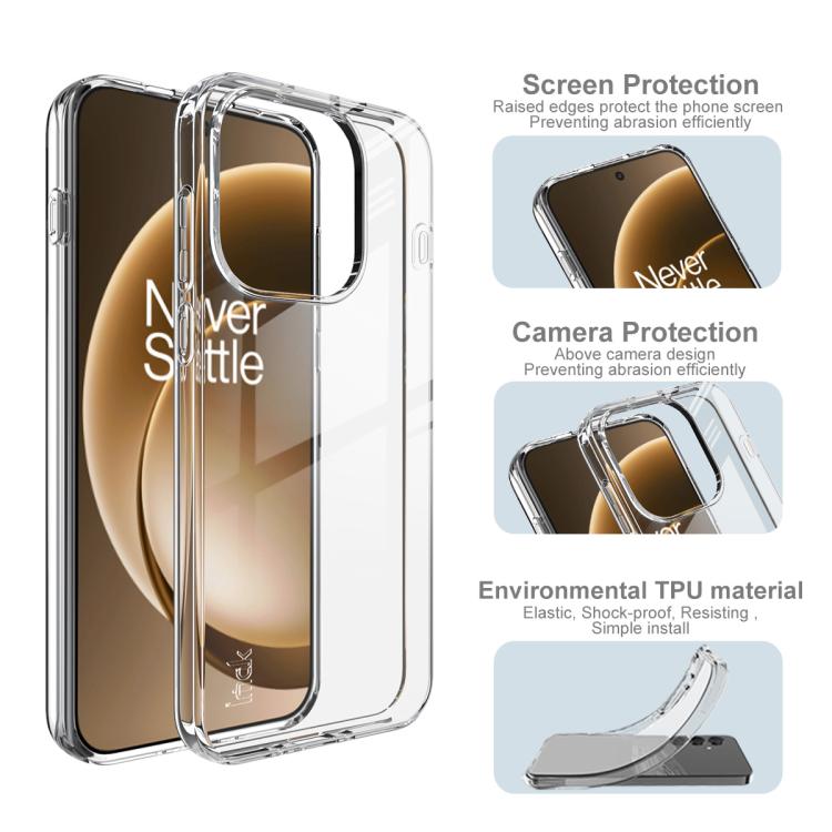 For OnePlus 15 IMAK UX-10 Series Transparent Shockproof TPU Phone Case - Transparent