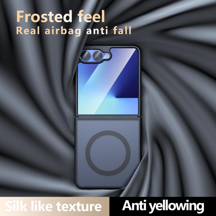 For Samsung Galaxy Z Flip7 Armor MagSafe PC Hybrid TPU Phone Case - Frosted Black