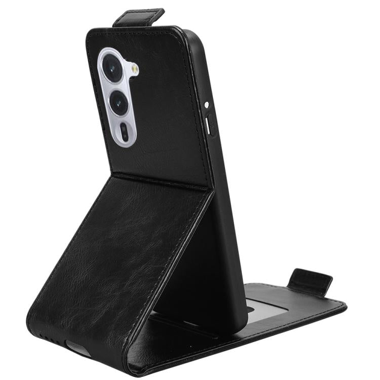 For Fujitsu Arrows Alpha F-51F Magnetic Vertical Flip Leather Phone Case with Buckle