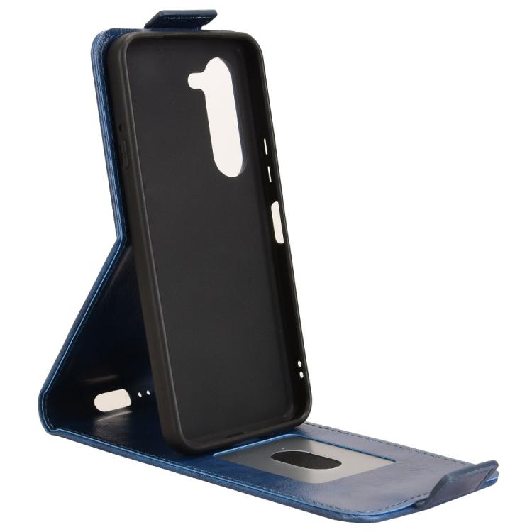For Fujitsu Arrows Alpha F-51F Magnetic Vertical Flip Leather Phone Case with Buckle