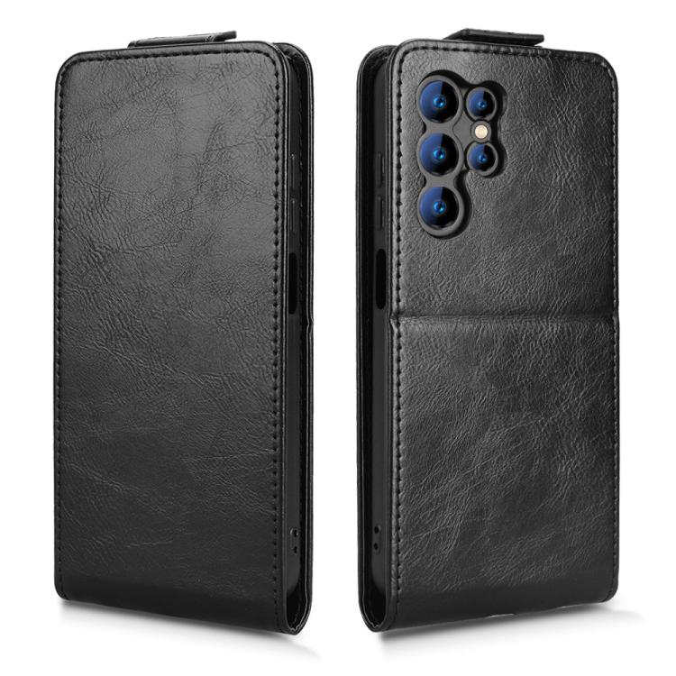 For Oukitel C1 / C1 Pro Magnetic Vertical Flip Leather Phone Case with Buckle