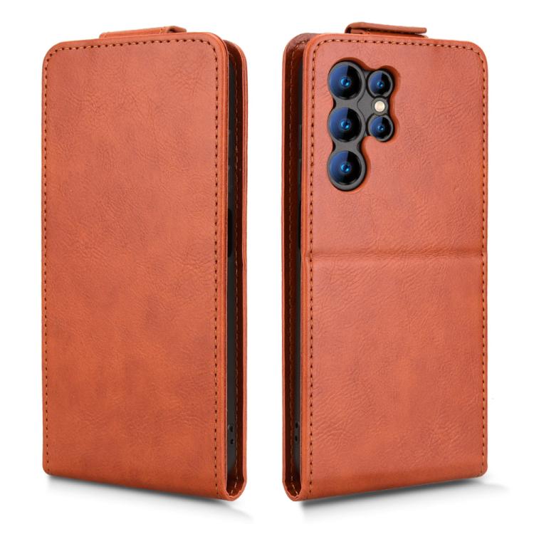 For Oukitel C1 / C1 Pro Magnetic Vertical Flip Leather Phone Case with Buckle