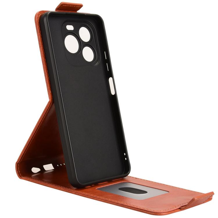 For Oukitel C65 / C65 Pro Magnetic Vertical Flip Leather Phone Case with Buckle