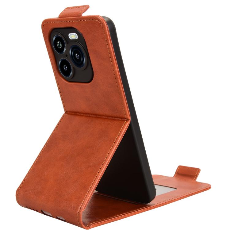 For Oukitel C65 / C65 Pro Magnetic Vertical Flip Leather Phone Case with Buckle