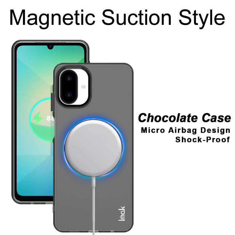 For Samsung Galaxy A07 4G IMAK Chocolate Series TPU + PET MagSafe Phone Case