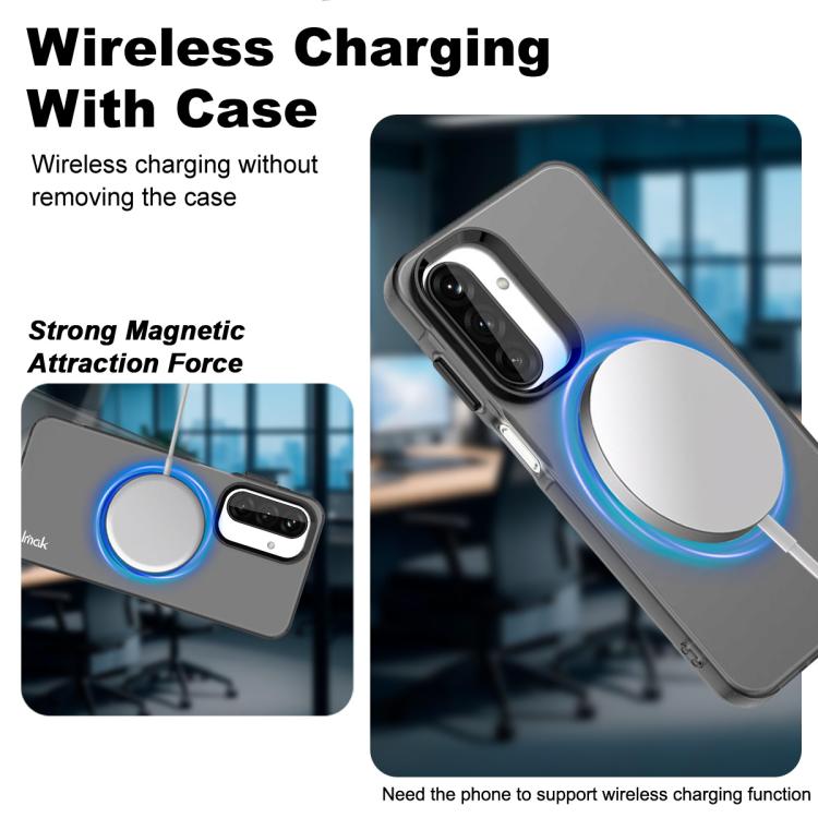 For Samsung Galaxy A17 5G IMAK Chocolate Series TPU + PET MagSafe Phone Case