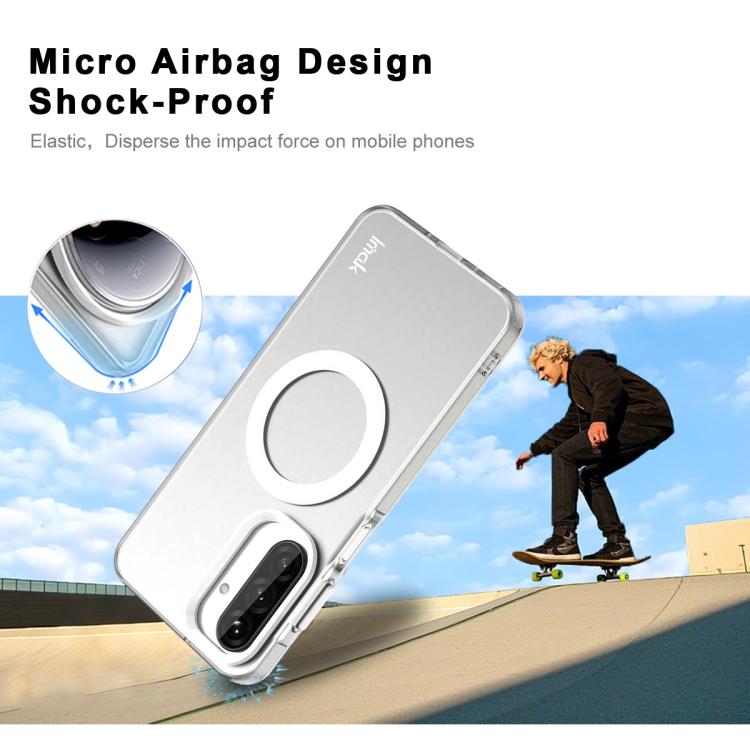 For Samsung Galaxy A17 5G IMAK Chocolate Series TPU + PET MagSafe Phone Case