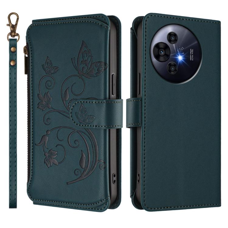 For TCL 50 NxtPaper / 50 Pro NxtPaper 5G Butterfly Love Flower Multi-card Zipper Wallet Leather Phone Case