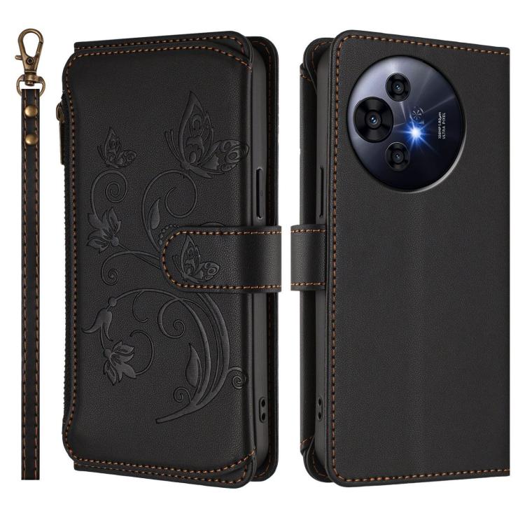 For TCL 50 NxtPaper / 50 Pro NxtPaper 5G Butterfly Love Flower Multi-card Zipper Wallet Leather Phone Case
