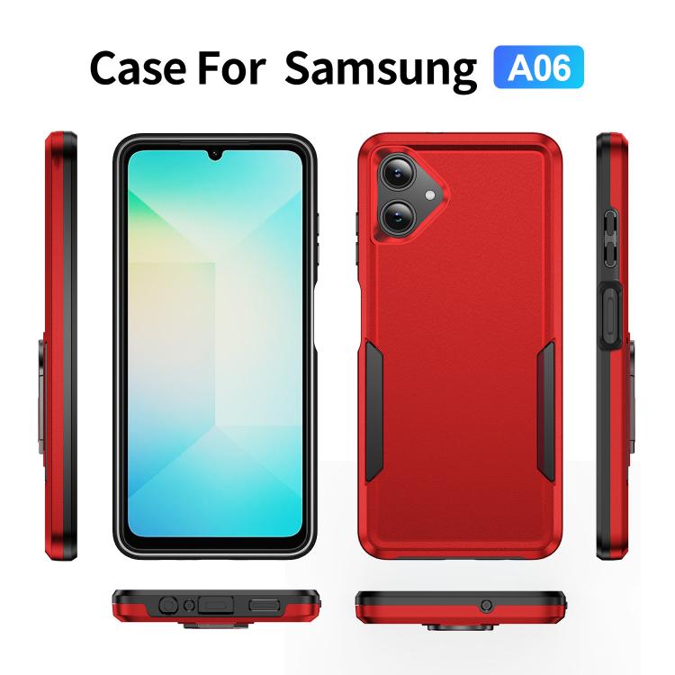 For Samsung Galaxy A06 4G / 5G Pioneer Armor Heavy Duty PC Hybrid TPU Phone Case