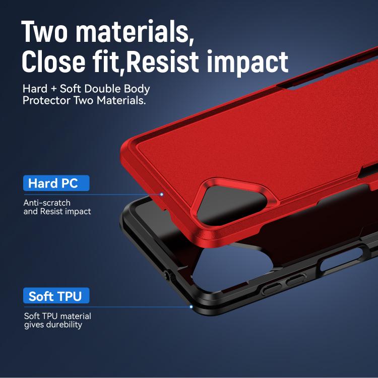 For Samsung Galaxy A06 4G / 5G Pioneer Armor Heavy Duty PC Hybrid TPU Phone Case