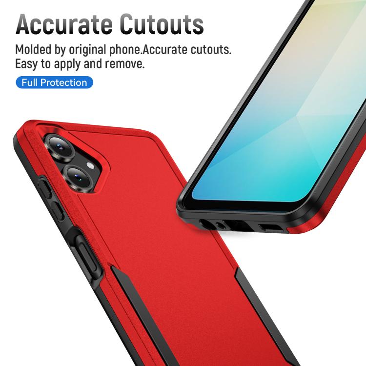 For Samsung Galaxy A06 4G / 5G Pioneer Armor Heavy Duty PC Hybrid TPU Phone Case