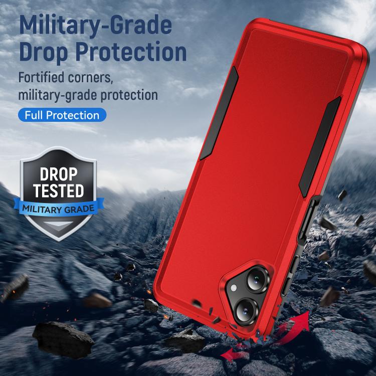 For Samsung Galaxy A06 4G / 5G Pioneer Armor Heavy Duty PC Hybrid TPU Phone Case