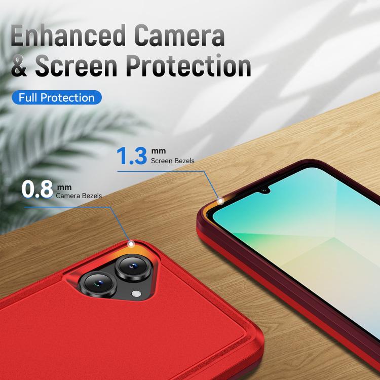 For Samsung Galaxy A06 4G / 5G Pioneer Armor Heavy Duty PC Hybrid TPU Phone Case