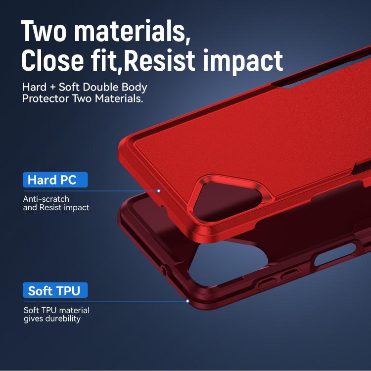 For Samsung Galaxy A06 4G / 5G Pioneer Armor Heavy Duty PC Hybrid TPU Phone Case