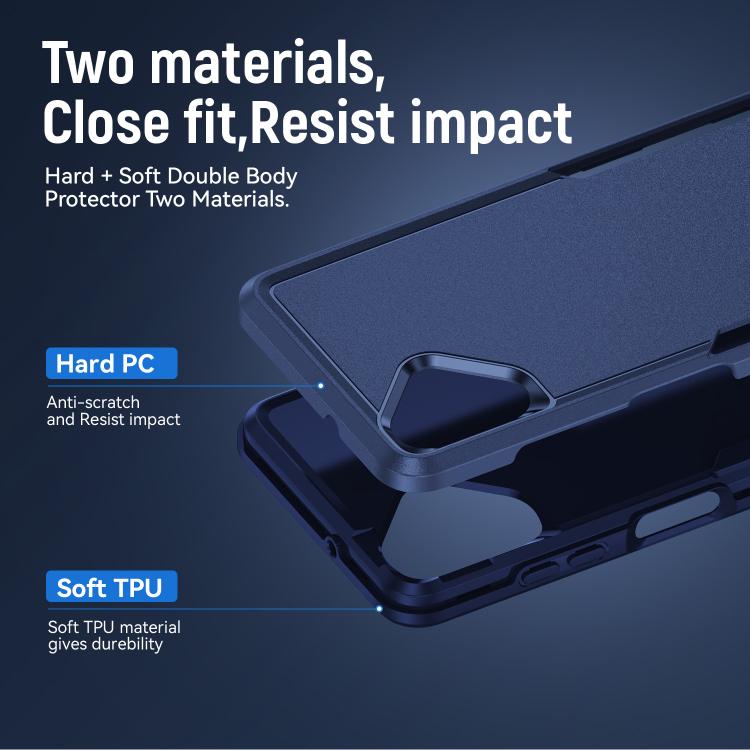 For Samsung Galaxy A06 4G / 5G Pioneer Armor Heavy Duty PC Hybrid TPU Phone Case