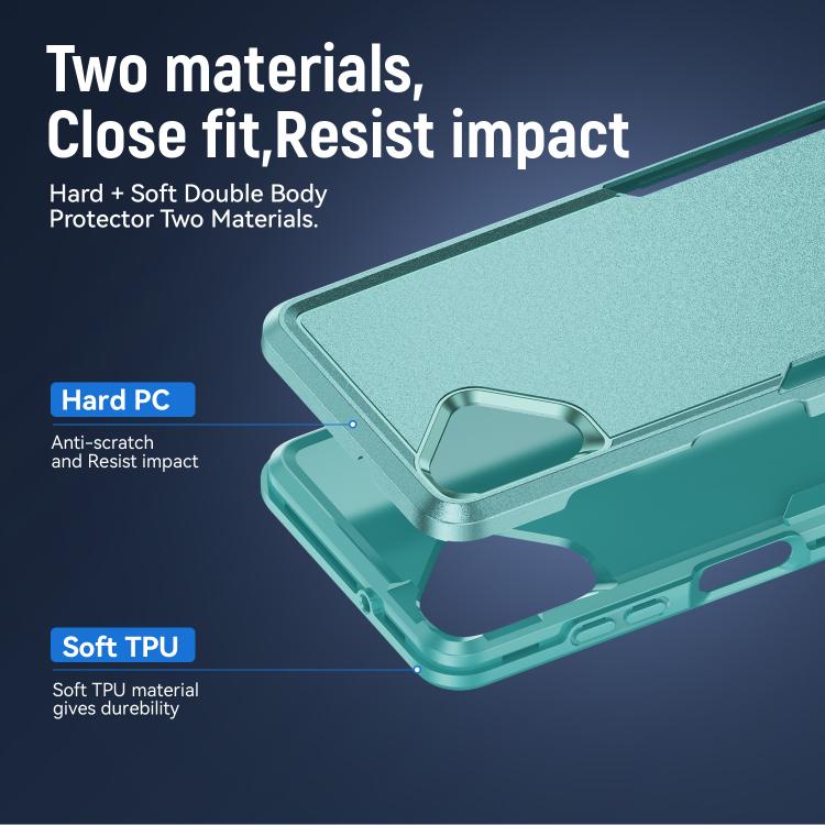 For Samsung Galaxy A06 4G / 5G Pioneer Armor Heavy Duty PC Hybrid TPU Phone Case