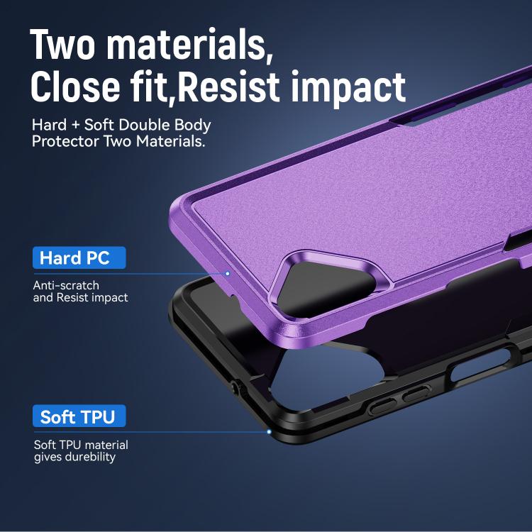 For Samsung Galaxy A06 4G / 5G Pioneer Armor Heavy Duty PC Hybrid TPU Phone Case