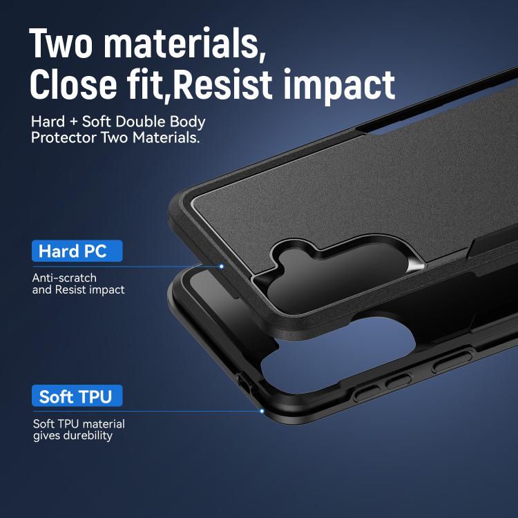 For Samsung Galaxy A57 5G Pioneer Armor Heavy Duty PC Hybrid TPU Phone Case