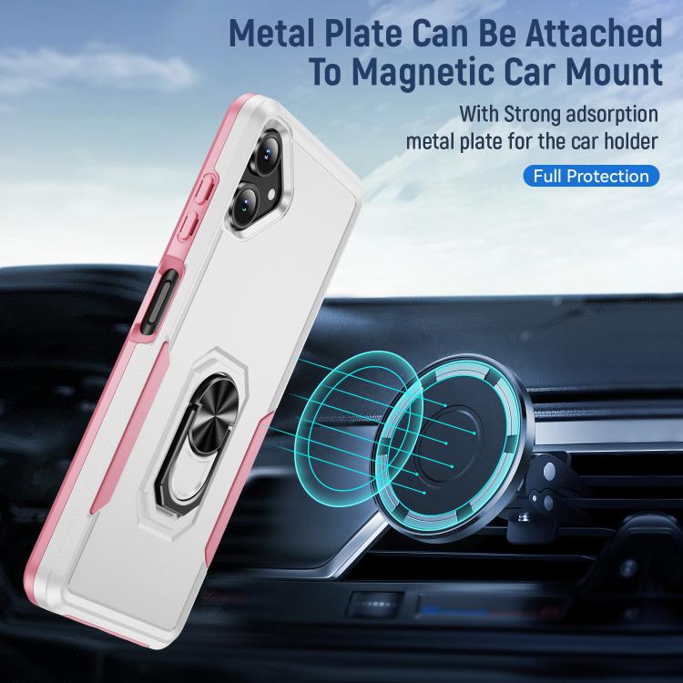 For Samsung Galaxy A06 4G / 5G Pioneer Armor Heavy Duty PC Hybrid TPU Phone Case with Holder