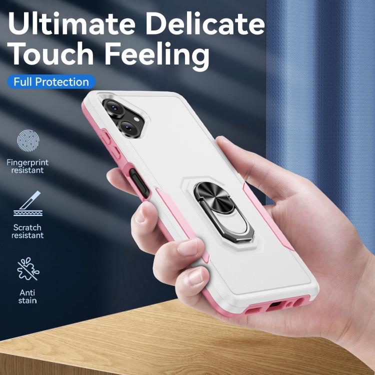 For Samsung Galaxy A06 4G / 5G Pioneer Armor Heavy Duty PC Hybrid TPU Phone Case with Holder