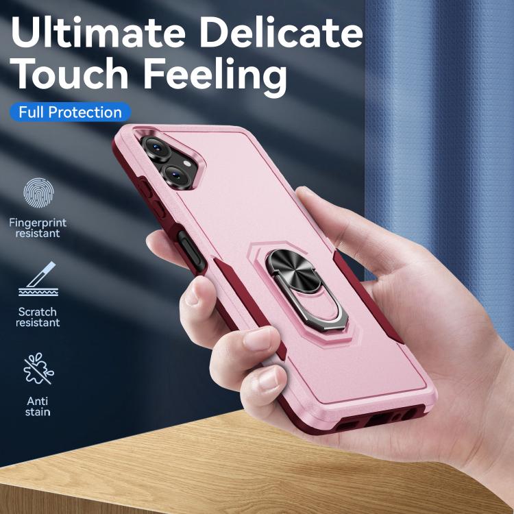 For Samsung Galaxy A06 4G / 5G Pioneer Armor Heavy Duty PC Hybrid TPU Phone Case with Holder