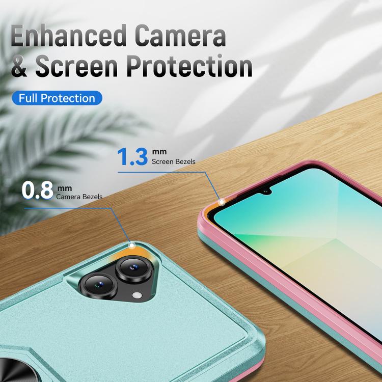 For Samsung Galaxy A06 4G / 5G Pioneer Armor Heavy Duty PC Hybrid TPU Phone Case with Holder