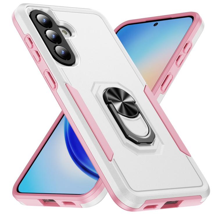 For Samsung Galaxy A57 5G Pioneer Armor Heavy Duty PC Hybrid TPU Phone Case with Holder