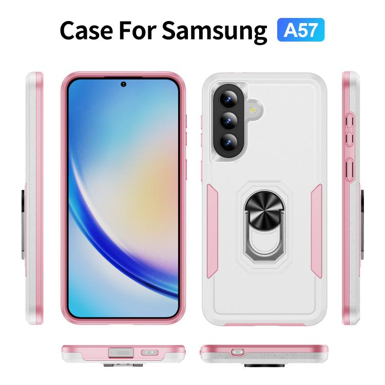 For Samsung Galaxy A57 5G Pioneer Armor Heavy Duty PC Hybrid TPU Phone Case with Holder