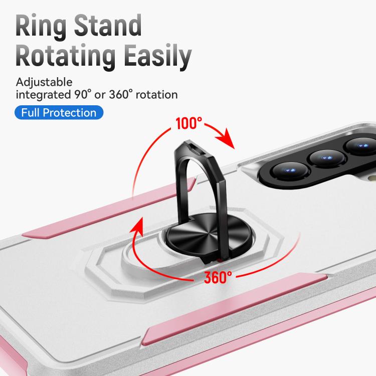 For Samsung Galaxy A57 5G Pioneer Armor Heavy Duty PC Hybrid TPU Phone Case with Holder