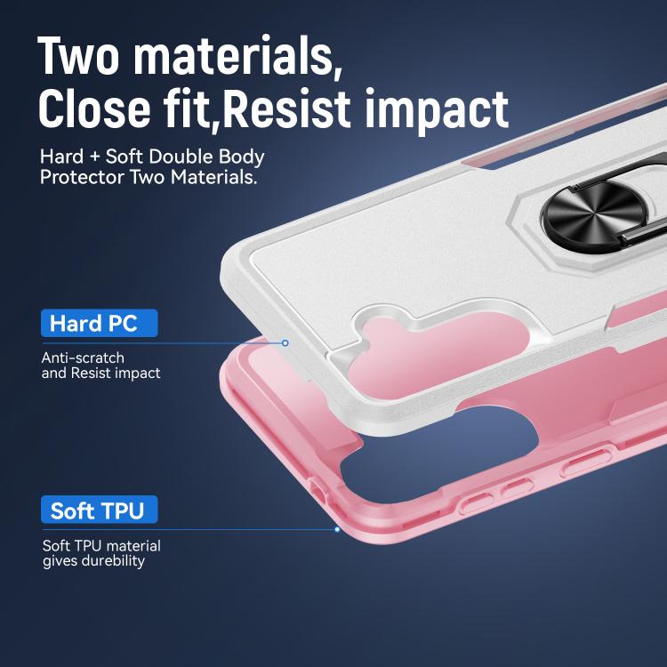 For Samsung Galaxy A57 5G Pioneer Armor Heavy Duty PC Hybrid TPU Phone Case with Holder