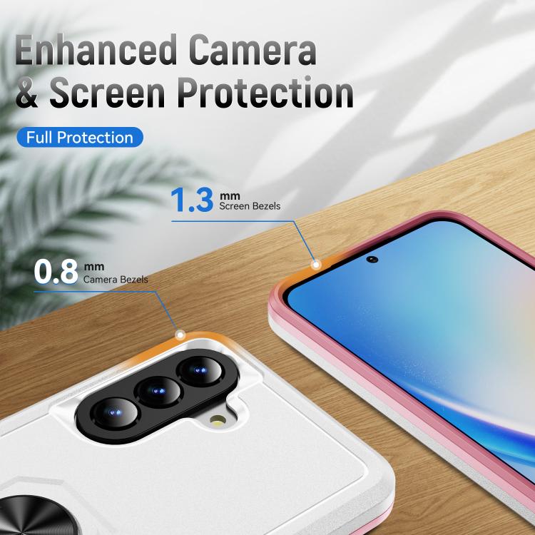 For Samsung Galaxy A57 5G Pioneer Armor Heavy Duty PC Hybrid TPU Phone Case with Holder