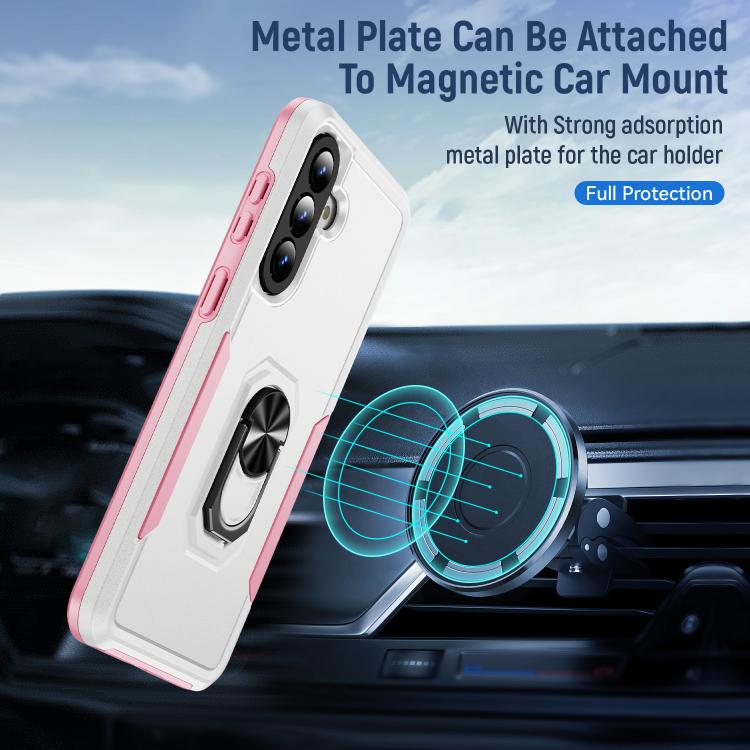 For Samsung Galaxy A57 5G Pioneer Armor Heavy Duty PC Hybrid TPU Phone Case with Holder