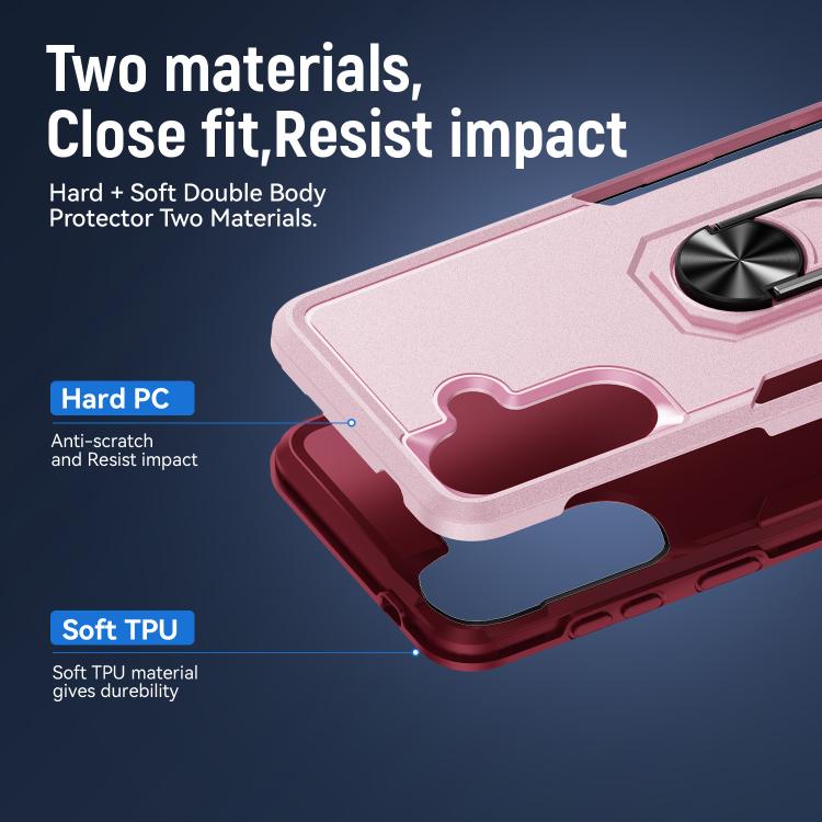 For Samsung Galaxy A57 5G Pioneer Armor Heavy Duty PC Hybrid TPU Phone Case with Holder