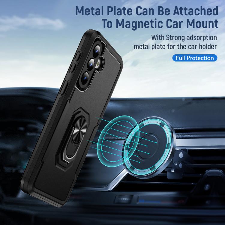 For Samsung Galaxy A57 5G Pioneer Armor Heavy Duty PC Hybrid TPU Phone Case with Holder