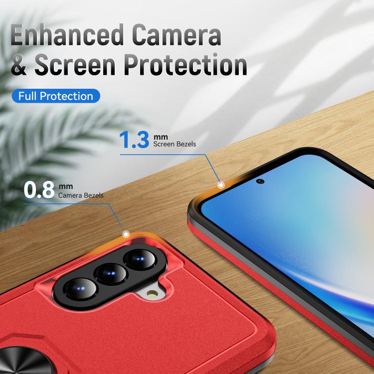 For Samsung Galaxy A57 5G Pioneer Armor Heavy Duty PC Hybrid TPU Phone Case with Holder
