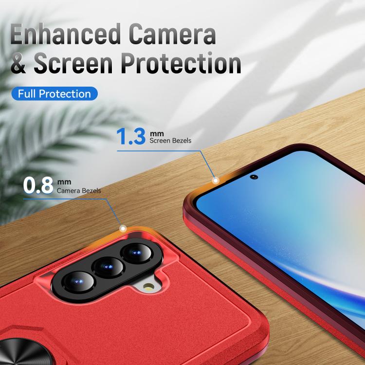 For Samsung Galaxy A57 5G Pioneer Armor Heavy Duty PC Hybrid TPU Phone Case with Holder