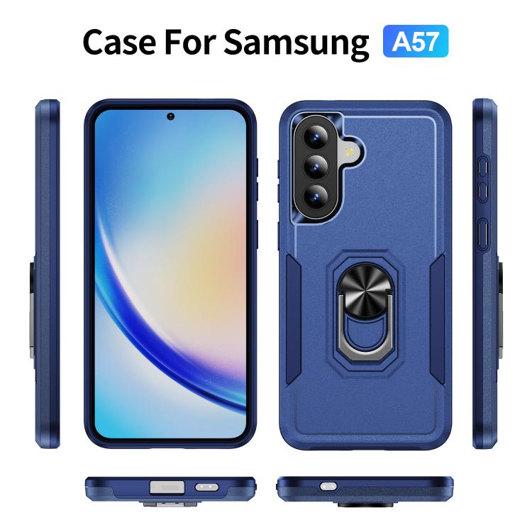 For Samsung Galaxy A57 5G Pioneer Armor Heavy Duty PC Hybrid TPU Phone Case with Holder