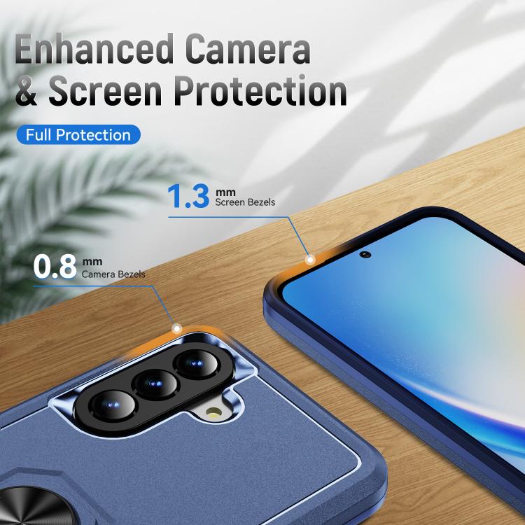 For Samsung Galaxy A57 5G Pioneer Armor Heavy Duty PC Hybrid TPU Phone Case with Holder