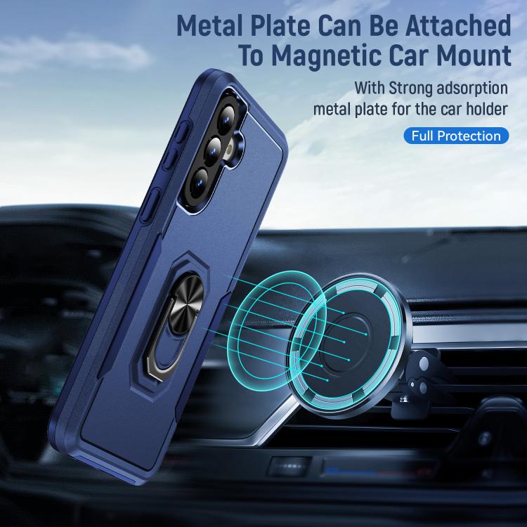 For Samsung Galaxy A57 5G Pioneer Armor Heavy Duty PC Hybrid TPU Phone Case with Holder