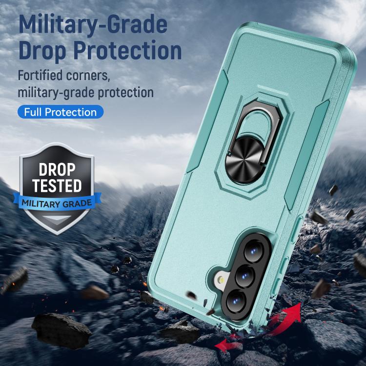 For Samsung Galaxy A57 5G Pioneer Armor Heavy Duty PC Hybrid TPU Phone Case with Holder