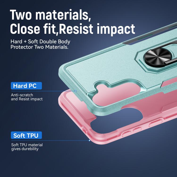 For Samsung Galaxy A57 5G Pioneer Armor Heavy Duty PC Hybrid TPU Phone Case with Holder