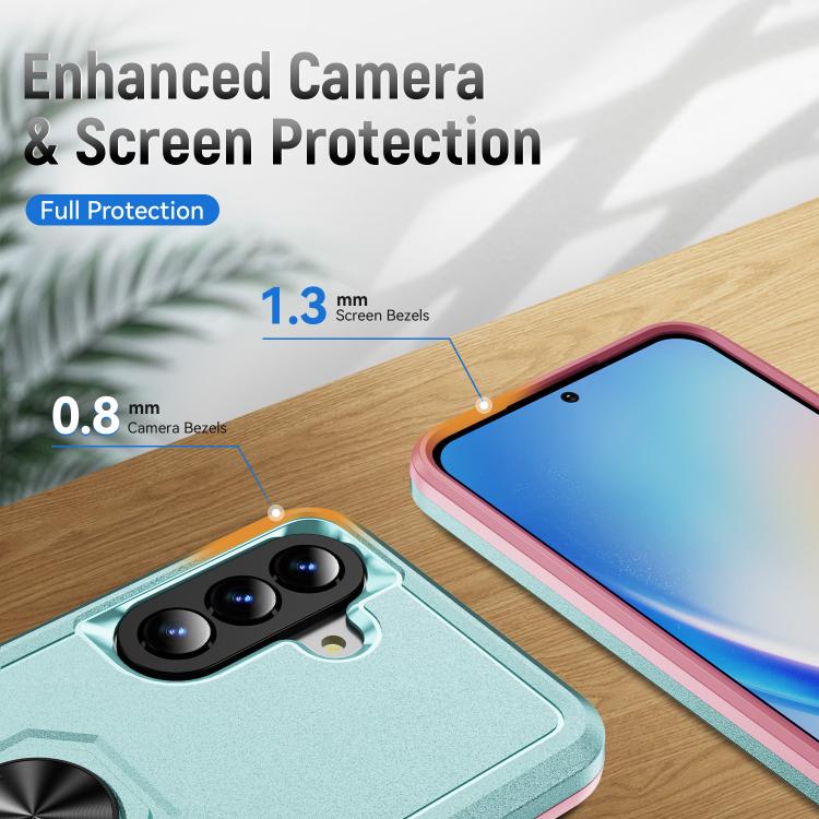 For Samsung Galaxy A57 5G Pioneer Armor Heavy Duty PC Hybrid TPU Phone Case with Holder