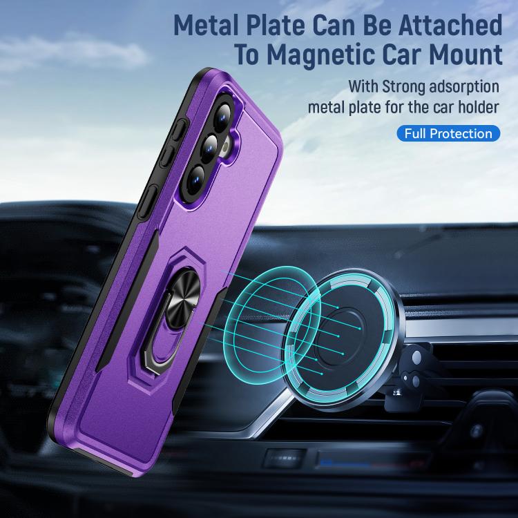 For Samsung Galaxy A57 5G Pioneer Armor Heavy Duty PC Hybrid TPU Phone Case with Holder